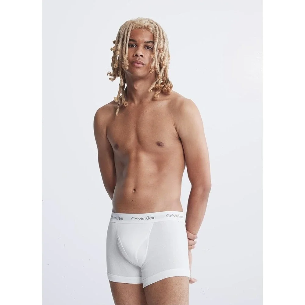 Calvin‎ Klein Men's Cotton Classics 7-Pack Trunk White Men's Size 2XL